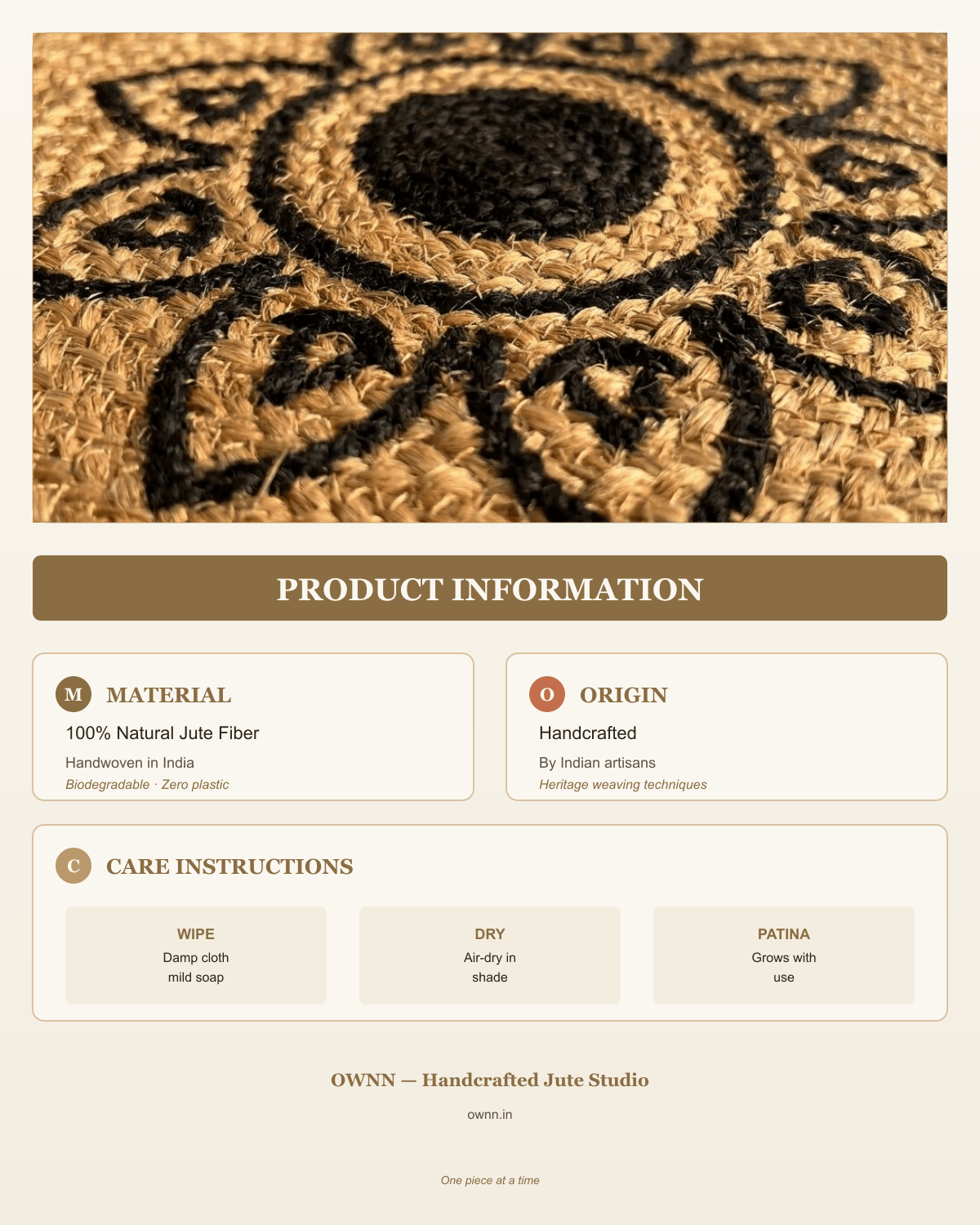 Black flower circle doormat dimensions
